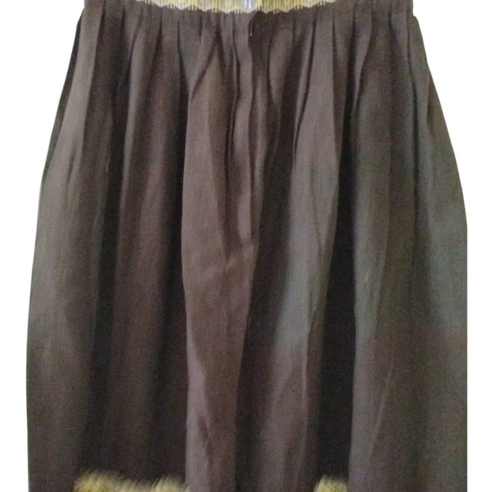 Vintage Pelux Guatemalan Multicolor Boho Folk Maxi Skirt Size‎ 24
